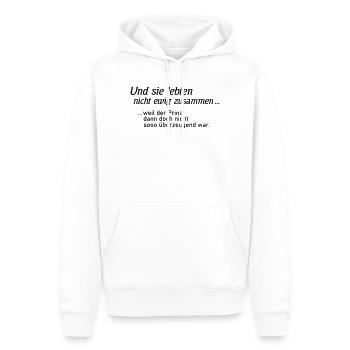 Scheidungsparty Prinzessin - Männer Premium Bio Hoodie - Weiß - Vorne - Nico (187cm)