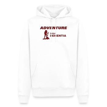 CLIMBING ADVENTURE - Männer Premium Bio Hoodie - Weiß - Vorne - Nico (187cm)