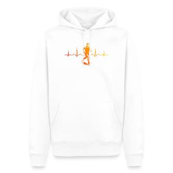 Running perfect for any race - Men’s Premium Organic Hoodie - white - Front - Nico (187cm)