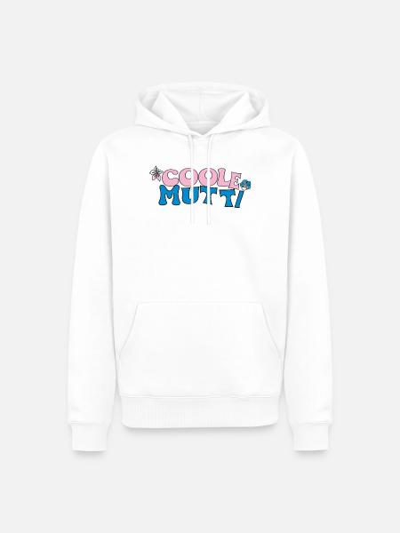 Coole Mutti - Männer Premium Bio Hoodie - Weiß