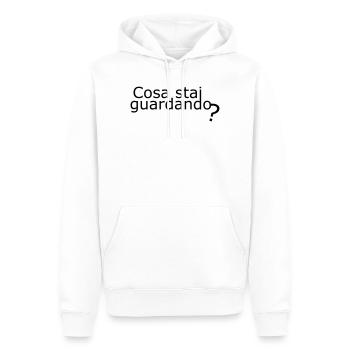 Chercher - Sweat à capuche Premium bio Homme - blanc - Devant - Nico (187cm)