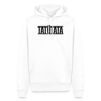 Tatuetata_motiv - Sweat à capuche Premium bio Homme - blanc - Devant - Nico (187cm)
