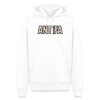 Antifa - Antifascist Merch - Männer Premium Bio Hoodie - Weiß - Vorne - Nico (187cm)