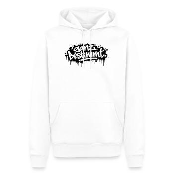 ganz bestimmt - Männer Premium Bio Hoodie - Weiß - Vorne - Nico (187cm)