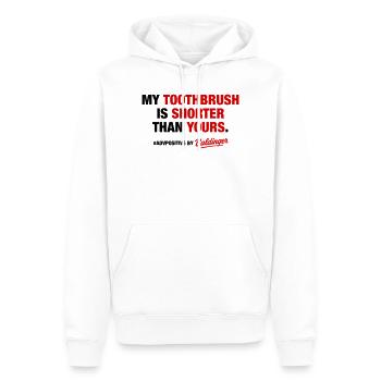 Zahnbürste - Männer Premium Bio Hoodie - Weiß - Vorne - Nico (187cm)
