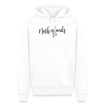 Niederlande Herz Frauenliebe Niederlande - Männer Premium Bio Hoodie - Weiß - Vorne - Nico (187cm)
