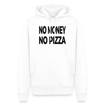 Pizza - Männer Premium Bio Hoodie - Weiß - Vorne - Nico (187cm)
