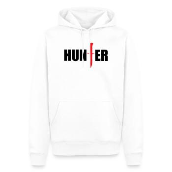 Wildjäger – Jagd - Männer Premium Bio Hoodie - Weiß - Vorne - Nico (187cm)