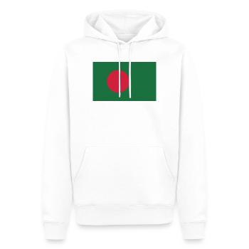 Drapeau du Bangladesh - Sweat à capuche Premium bio Homme - blanc - Devant - Nico (187cm)