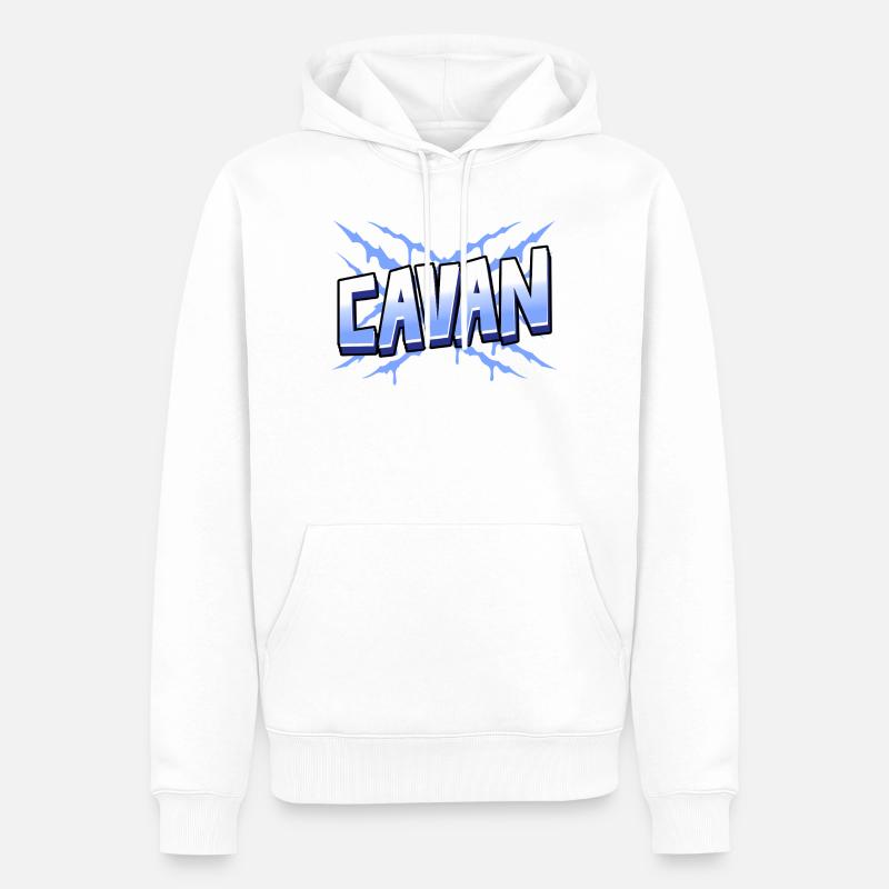 Comté de Cavan, Irlande - Sweat à capuche Premium bio Homme - blanc