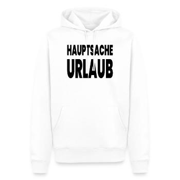 Urlaub - Männer Premium Bio Hoodie - Weiß - Vorne - Nico (187cm)