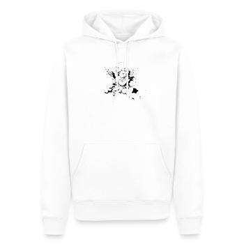 Gamer Angel – Cherub parie sur les nuages - Sweat à capuche Premium bio Homme - blanc - Devant - Nico (187cm)