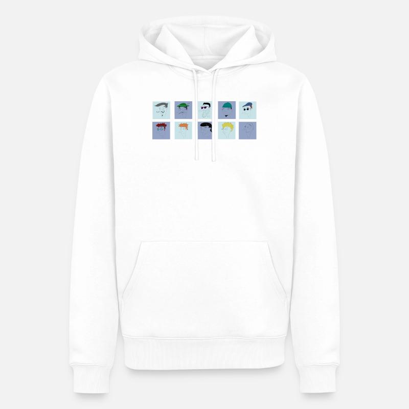Collection des Hommes Arrogants - Sweat à capuche Premium bio Homme - blanc