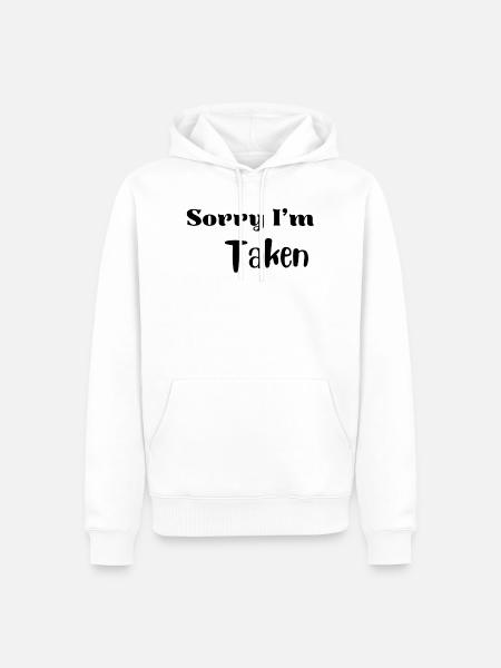 Funny Valentine Love Shirt - Men’s Premium Organic Hoodie - white