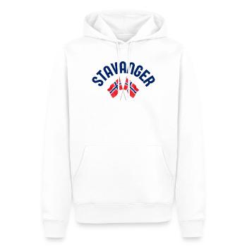 Drapeaux de Norvège de Stavanger - Sweat à capuche Premium bio Homme - blanc - Devant - Nico (187cm)