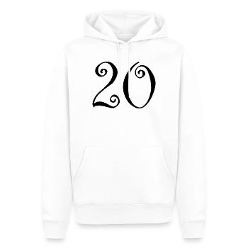 JAHRESTAG. ALLES GUTE ZUM GEBURTSTAG. ALLES GUTE ZUM GEBURTSTAG. - Männer Premium Bio Hoodie - Weiß - Vorne - Nico (187cm)