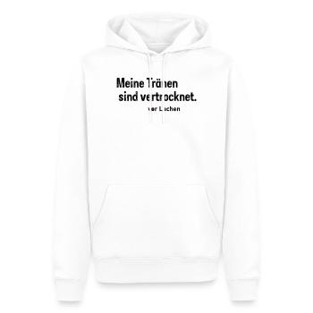 Tränen vertrocknet - Männer Premium Bio Hoodie - Weiß - Vorne - Nico (187cm)