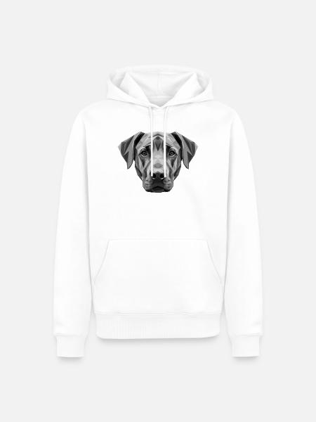 Rhodesian Ridgeback Jagdhund Hunde Stolz Ridgeback - Männer Premium Bio Hoodie - Weiß