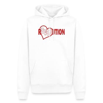 Revolution, Diversity & Inclusion Statement Hoodie - Men’s Premium Organic Hoodie - white - Front - Nico (187cm)