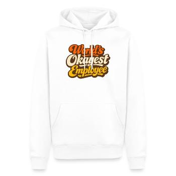 Der beste Mitarbeiter der Welt - Männer Premium Bio Hoodie - Weiß - Vorne - Nico (187cm)