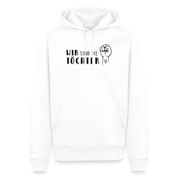 Wir sind die Töchter! - Männer Premium Bio Hoodie - Weiß - Vorne - Nico (187cm)