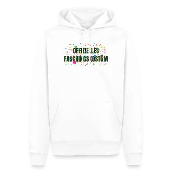 Costume officiel de carnaval - Sweat à capuche Premium bio Homme - blanc - Devant - Nico (187cm)
