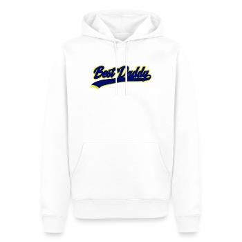 Beste Daddy Retro Sport Typografie - Männer Premium Bio Hoodie - Weiß - Vorne - Nico (187cm)