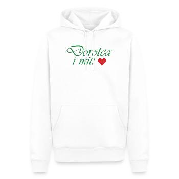 Dorotea in meinem Herzen - Männer Premium Bio Hoodie - Weiß - Vorne - Nico (187cm)