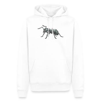 Motif de fourmi robotame fourmi Fourmi Cool - Sweat à capuche Premium bio Homme - blanc - Devant - Nico (187cm)