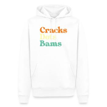 Sprüche Punkte Bams Mahjong Fliesen Liebhaber - Männer Premium Bio Hoodie - Weiß - Vorne - Nico (187cm)