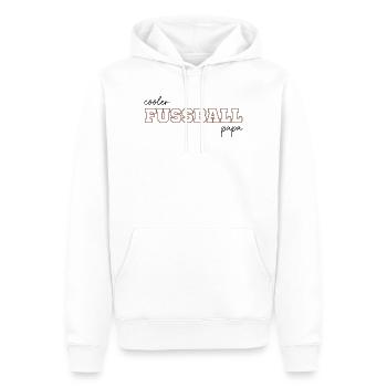 Cooler Fussball Papa - Männer Premium Bio Hoodie - Weiß - Vorne - Nico (187cm)