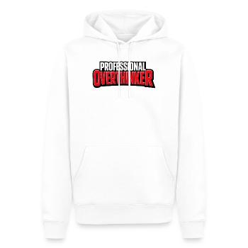 professional Overthinker - Männer Premium Bio Hoodie - Weiß - Vorne - Nico (187cm)