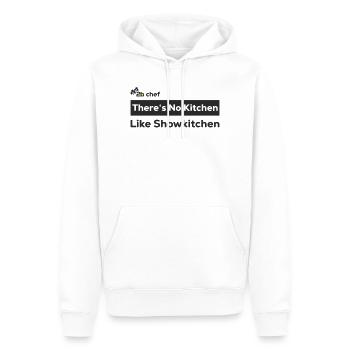 2b chef - Männer Premium Bio Hoodie - Weiß - Vorne - Nico (187cm)