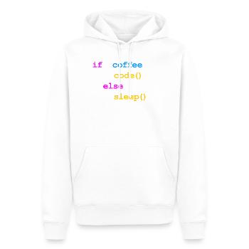 Kein Kaffee Kein Code Programmierer Informatiker - Männer Premium Bio Hoodie - Weiß - Vorne - Nico (187cm)