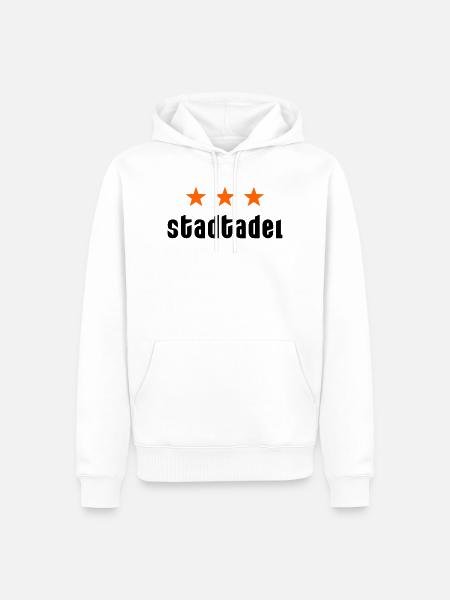 Stadtadel mit Sternen - Männer Premium Bio Hoodie - Weiß