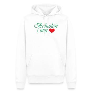 Bohuslän in meinem Herzen - Männer Premium Bio Hoodie - Weiß - Vorne - Nico (187cm)