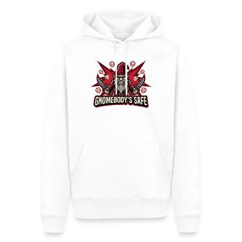 Böser Gnom, Dunkler Gnom, Goth-gnom, Lustiger Gnom - Männer Premium Bio Hoodie - Weiß - Vorne - Nico (187cm)