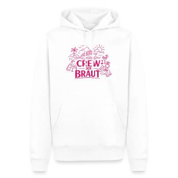 Crew of the Bride – Bachelor Party Cruise - Men’s Premium Organic Hoodie - white - Front - Nico (187cm)
