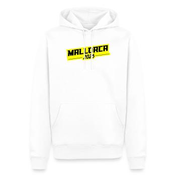 Mallorca 2026 - Männer Premium Bio Hoodie - Weiß - Vorne - Nico (187cm)