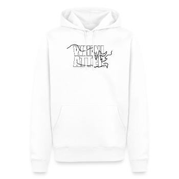 Whinlatter Forest - Men’s Premium Organic Hoodie - white - Front - Nico (187cm)