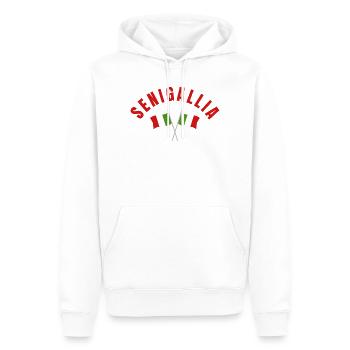 Emblem der Senigallia-italienischen Flagge - Männer Premium Bio Hoodie - Weiß - Vorne - Nico (187cm)