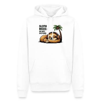 Mode paresseux : ne pas déranger - Sweat à capuche Premium bio Homme - blanc - Devant - Nico (187cm)