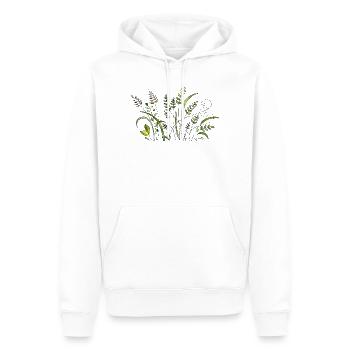 Blumen - Männer Premium Bio Hoodie - Weiß - Vorne - Nico (187cm)