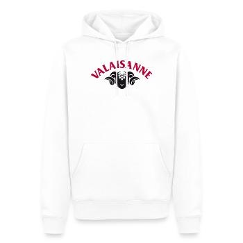 Brasserie Valaisanne - Männer Premium Bio Hoodie - Weiß - Vorne - Nico (187cm)