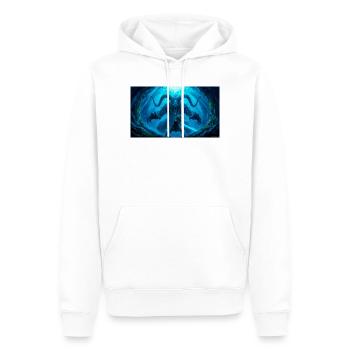 Beowulf combat le Monstre avec l’Épée Ancienne Nord - Sweat à capuche Premium bio Homme - blanc - Devant - Nico (187cm)