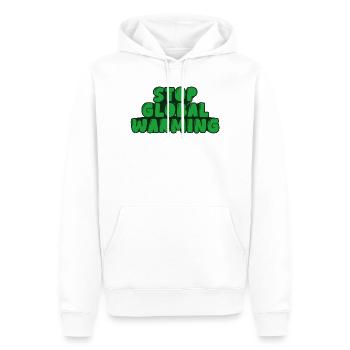 Stoppe die globale Erwärmung - Männer Premium Bio Hoodie - Weiß - Vorne - Nico (187cm)