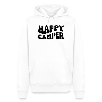 Campeur heureux - Sweat à capuche Premium bio Homme - blanc - Devant - Nico (187cm)