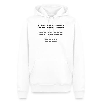 Wie ein Kompass: Ich bin immer oben - Männer Premium Bio Hoodie - Weiß - Vorne - Nico (187cm)