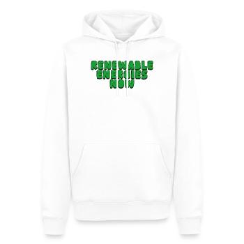 Erneuerbare Energien heute - Männer Premium Bio Hoodie - Weiß - Vorne - Nico (187cm)