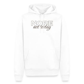 Nope Not Today Shirt – Funny Introvert Saying Tee - Männer Premium Bio Hoodie - Weiß - Vorne - Nico (187cm)